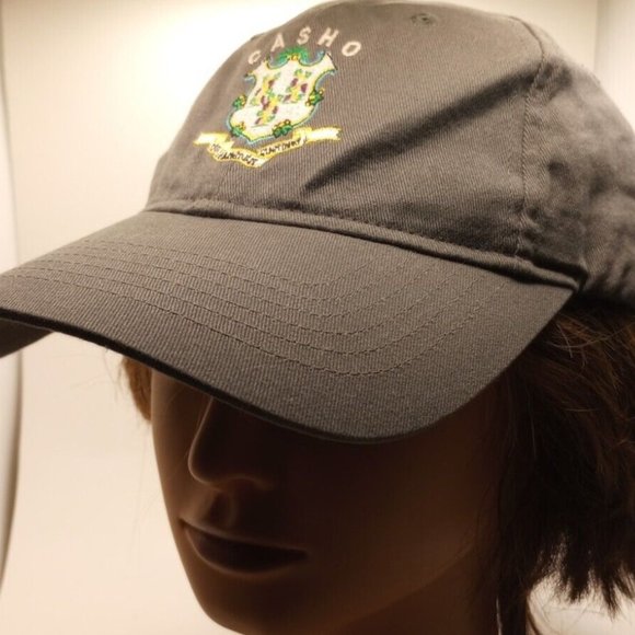 Vintage CASHO Equipment Show CT 80's Snapback Trucker Hat Cap Made in USA Blue - Picture 6 of 8